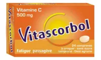 Vitascorbol Sans Sucre Tamponne 500 Mg, Comprimé à Croquer édulcoré Au Sorbitol Et à L'aspartam à Nice